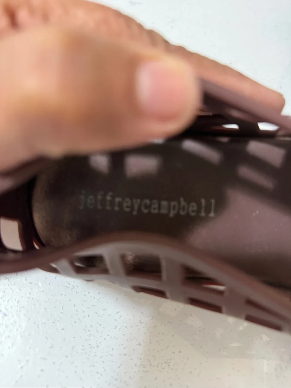 jeffreycampbell Women's Brown Lattice Slip-On Flats_7